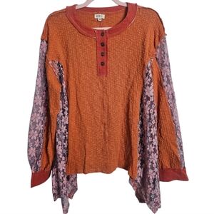 POL Boutique Floral Lace Blouse NEW Without Tags
